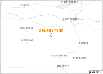 map of Zelënyy Yar