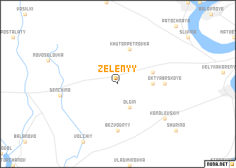 map of Zelënyy