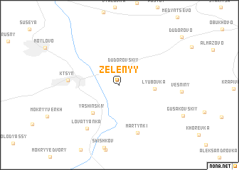 map of Zelënyy