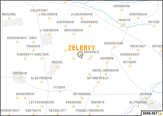 map of Zelënyy