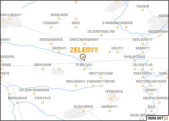 map of Zelënyy