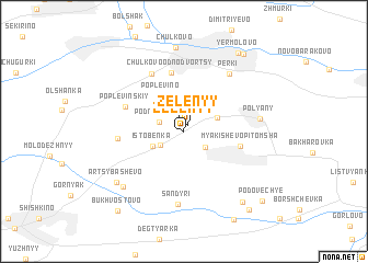 map of Zelënyy