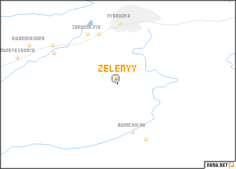 map of Zelënyy