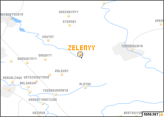 map of Zelënyy