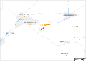 map of Zelënyy