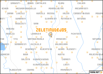map of Zeletinu de Jos