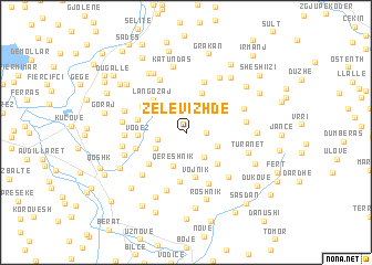 map of Zelevizhdë