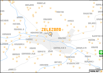 map of Železara