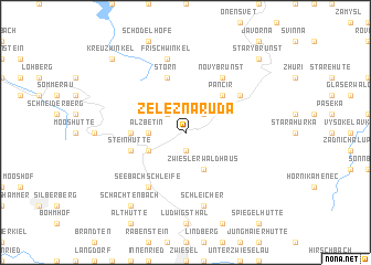 map of Železná Ruda