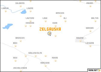 map of Zelgauska