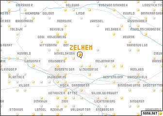 map of Zelhem