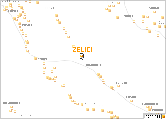 map of Želići