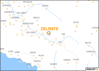 map of Zelishtë