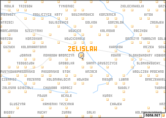 map of Żelisław