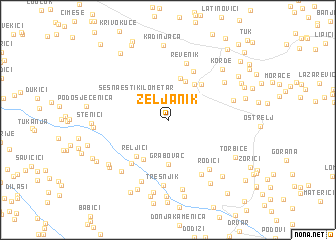 map of Zeljanik