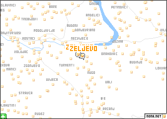 map of Željevo