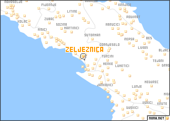map of Željeznica