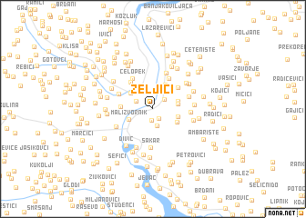 map of Zeljići