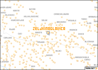 map of Zeljkina Glavica