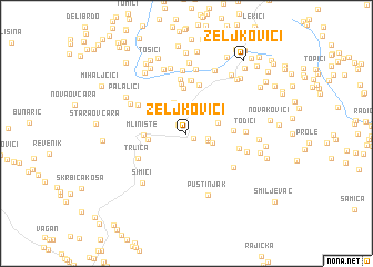 map of Zeljkovići