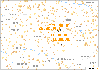 map of Zeljkovići