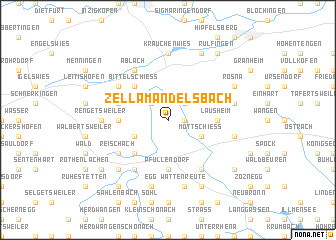 map of Zell am Andelsbach