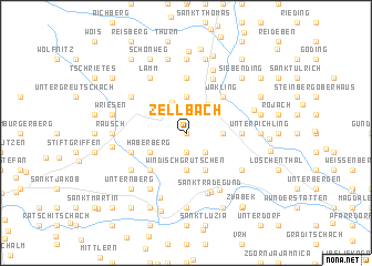 map of Zellbach