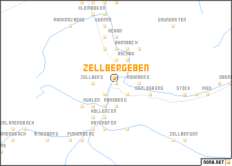 map of Zellbergeben