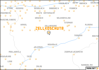 map of Zell-Koschuta