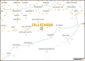 map of Zell-Schaida