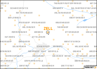 map of Zell
