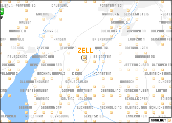 map of Zell