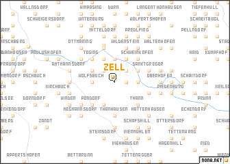 map of Zell