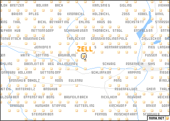 map of Zell