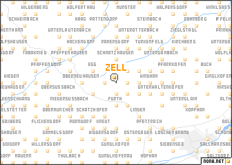 map of Zell