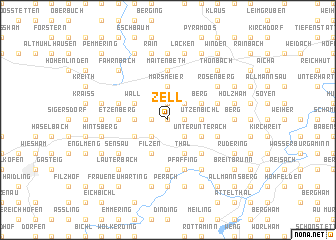 map of Zell