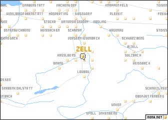 map of Zell