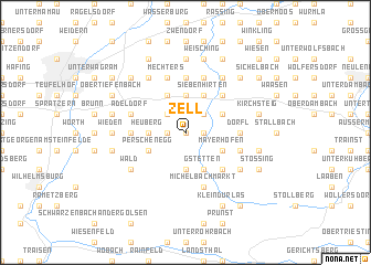 map of Zell