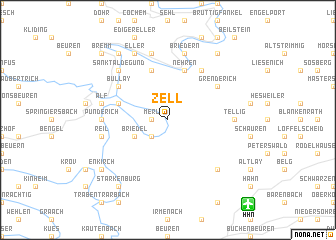 map of Zell