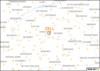 map of Zell