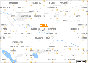 map of Zell