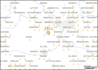 map of Zell