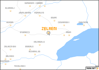 map of Zelmeņi