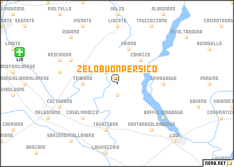 map of Zelo Buon Persico