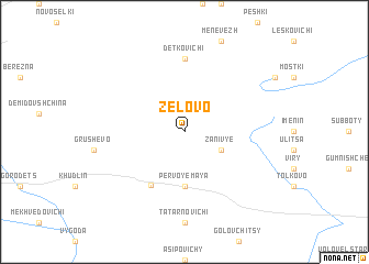 map of Zëlovo