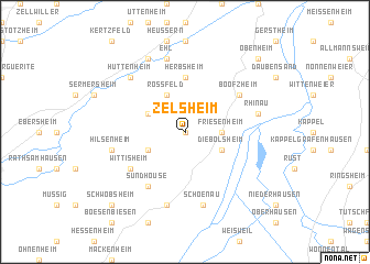 map of Zelsheim