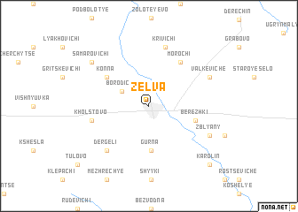 map of Zelʼva