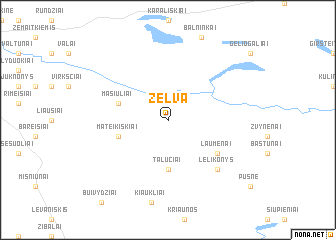 map of Želva