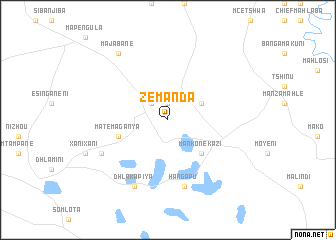 map of Zemanda