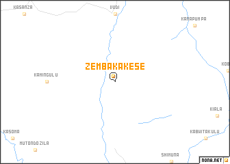 map of Zemba-Kakese